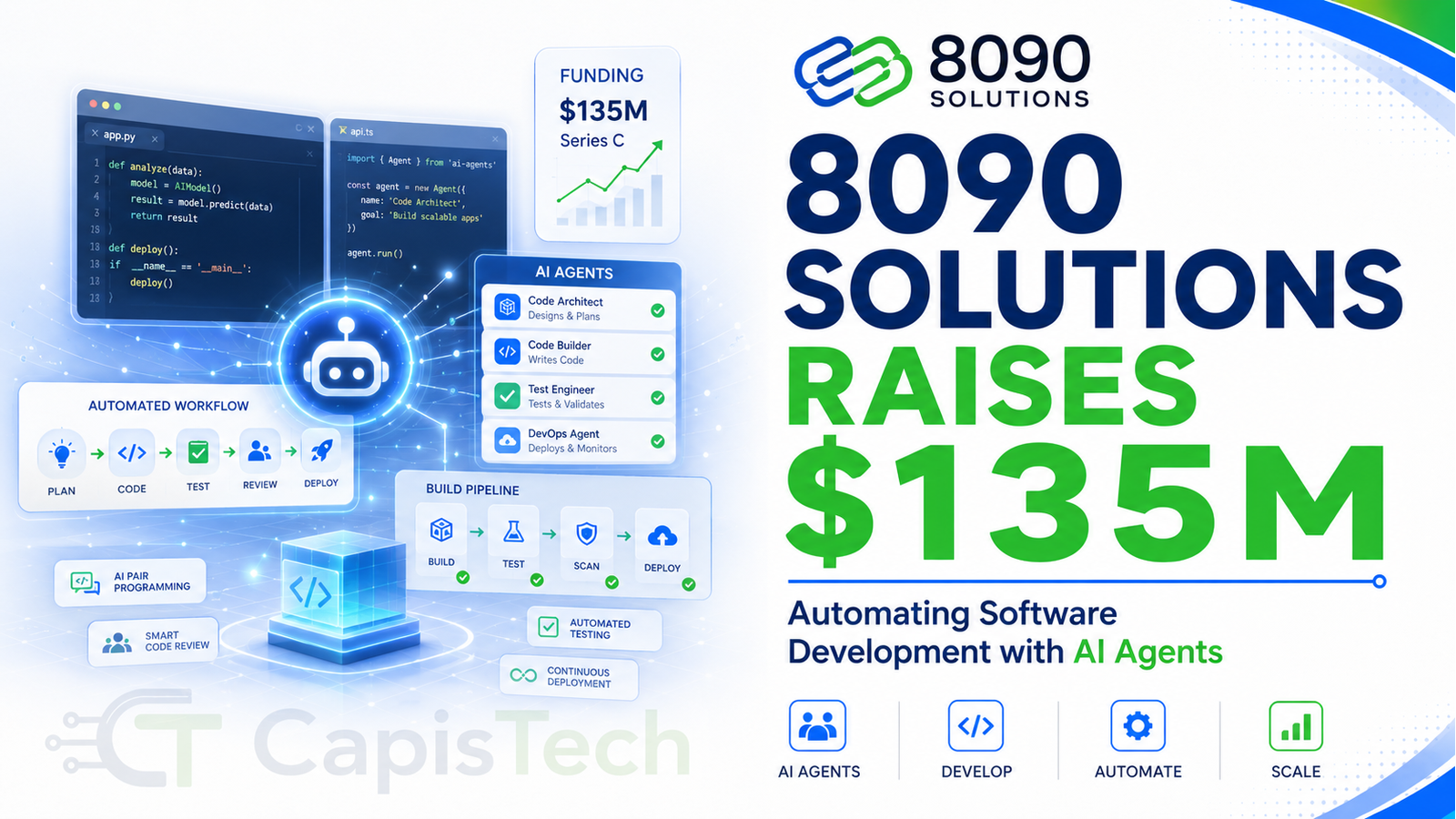 8090 Solutions Raises $135M to Automate Software Development with AI Agents