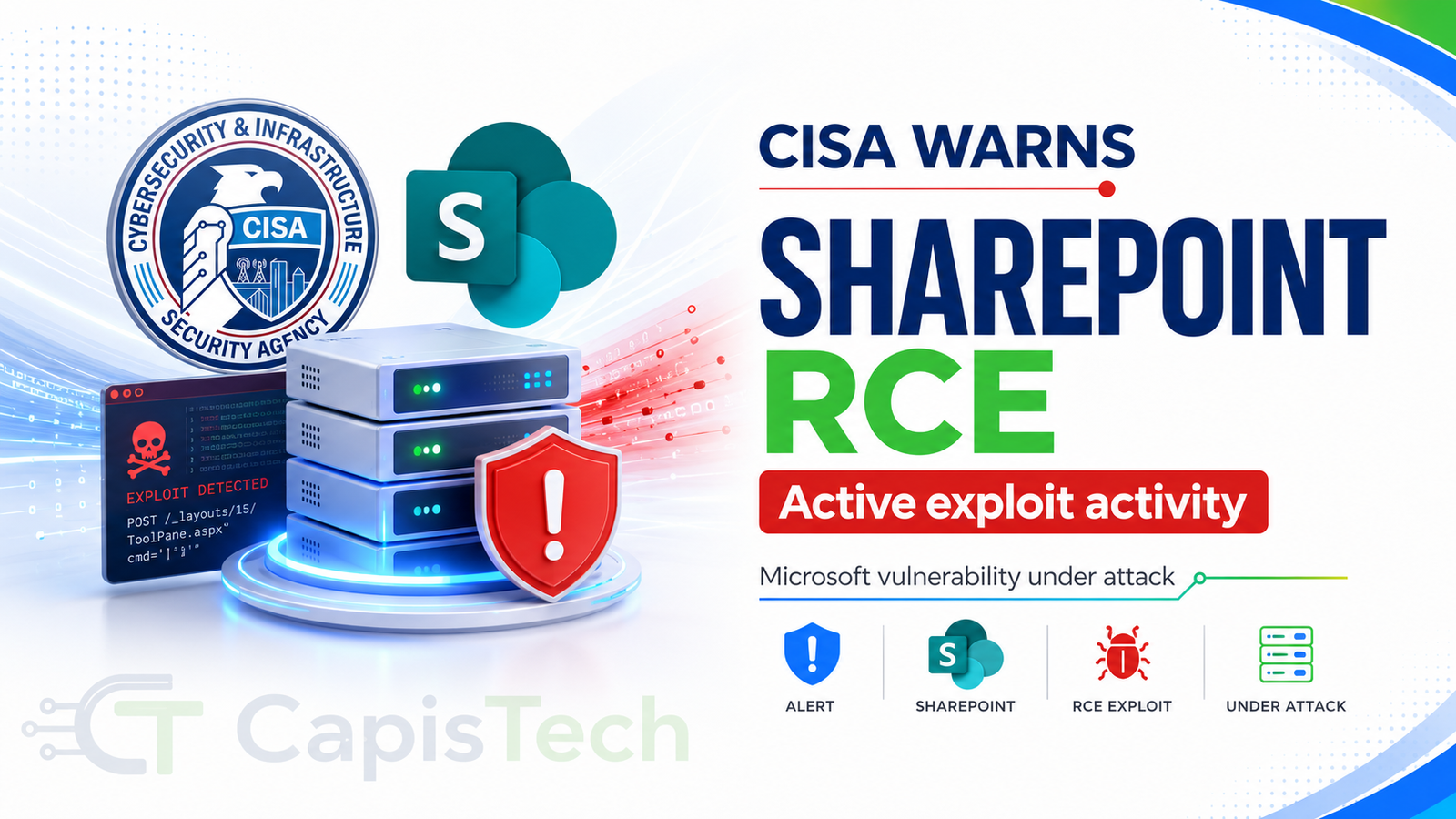 CISA Warns of Actively Exploited Microsoft SharePoint RCE Vulnerability
