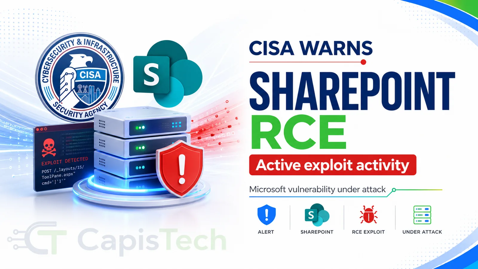 CISA Warns of Actively Exploited Microsoft SharePoint RCE Vulnerability