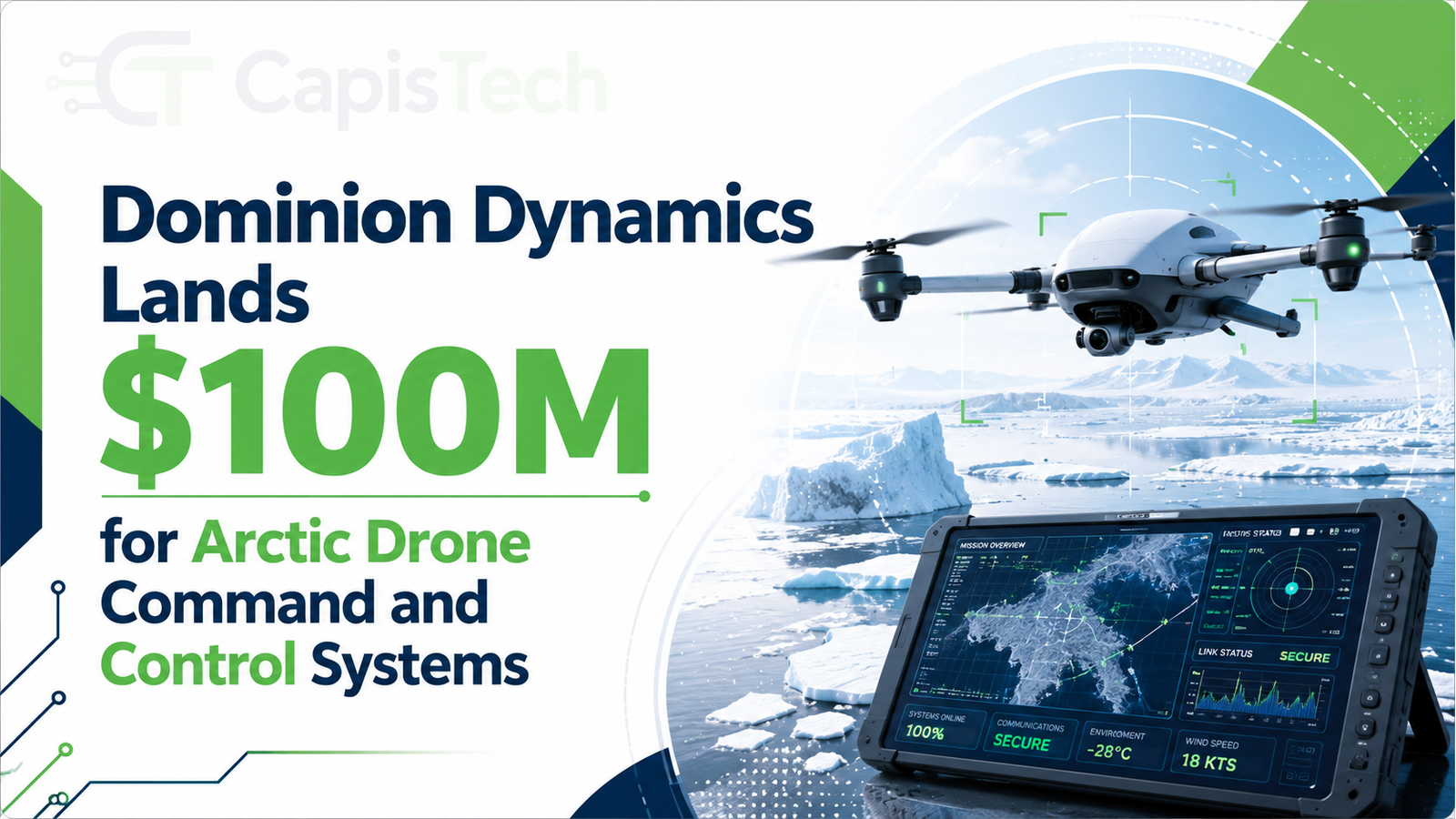 Dominion Dynamics Lands $100M for Arctic Drone Command and Control Systems