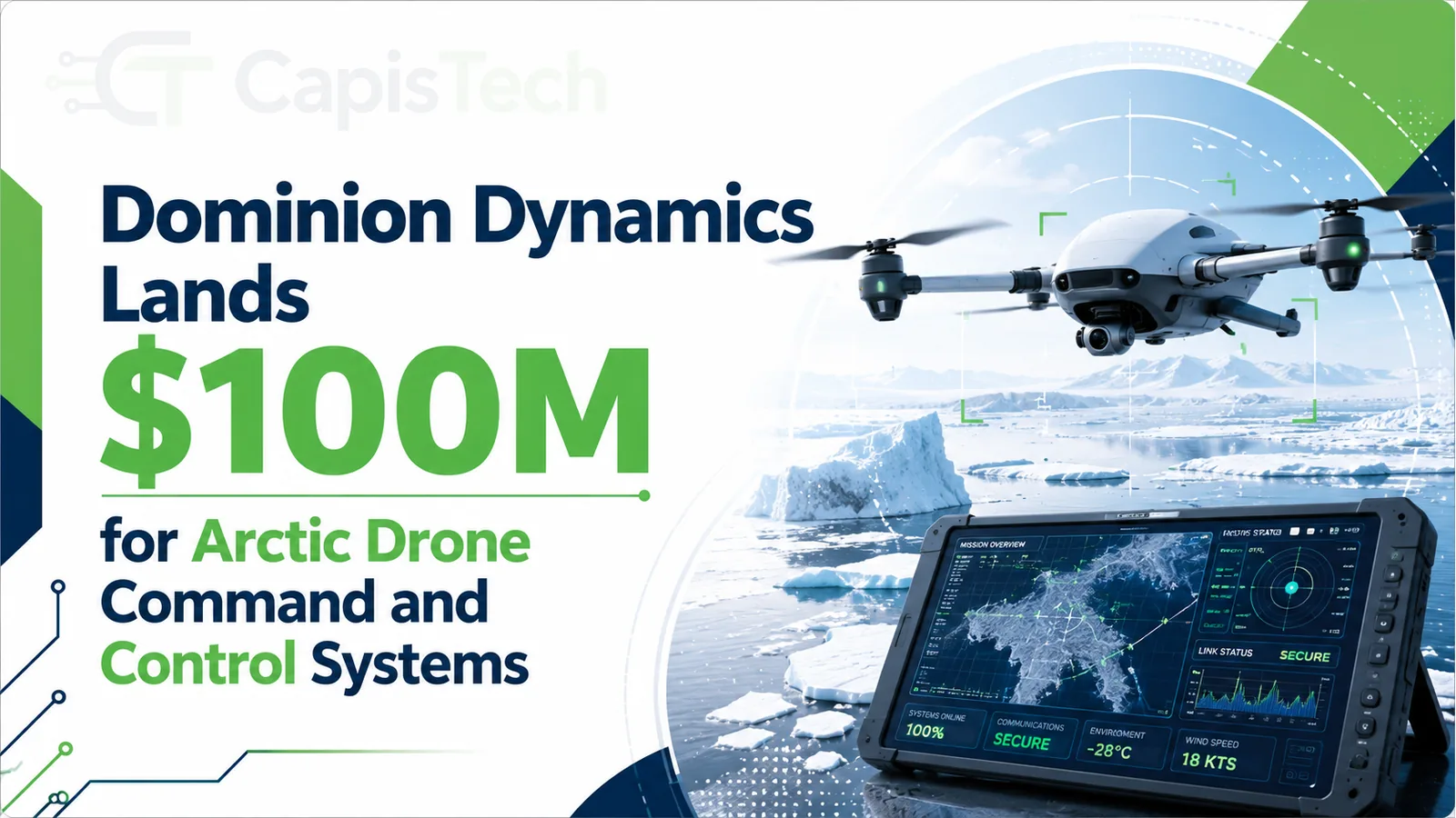 Dominion Dynamics Lands $100M for Arctic Drone Command and Control Systems