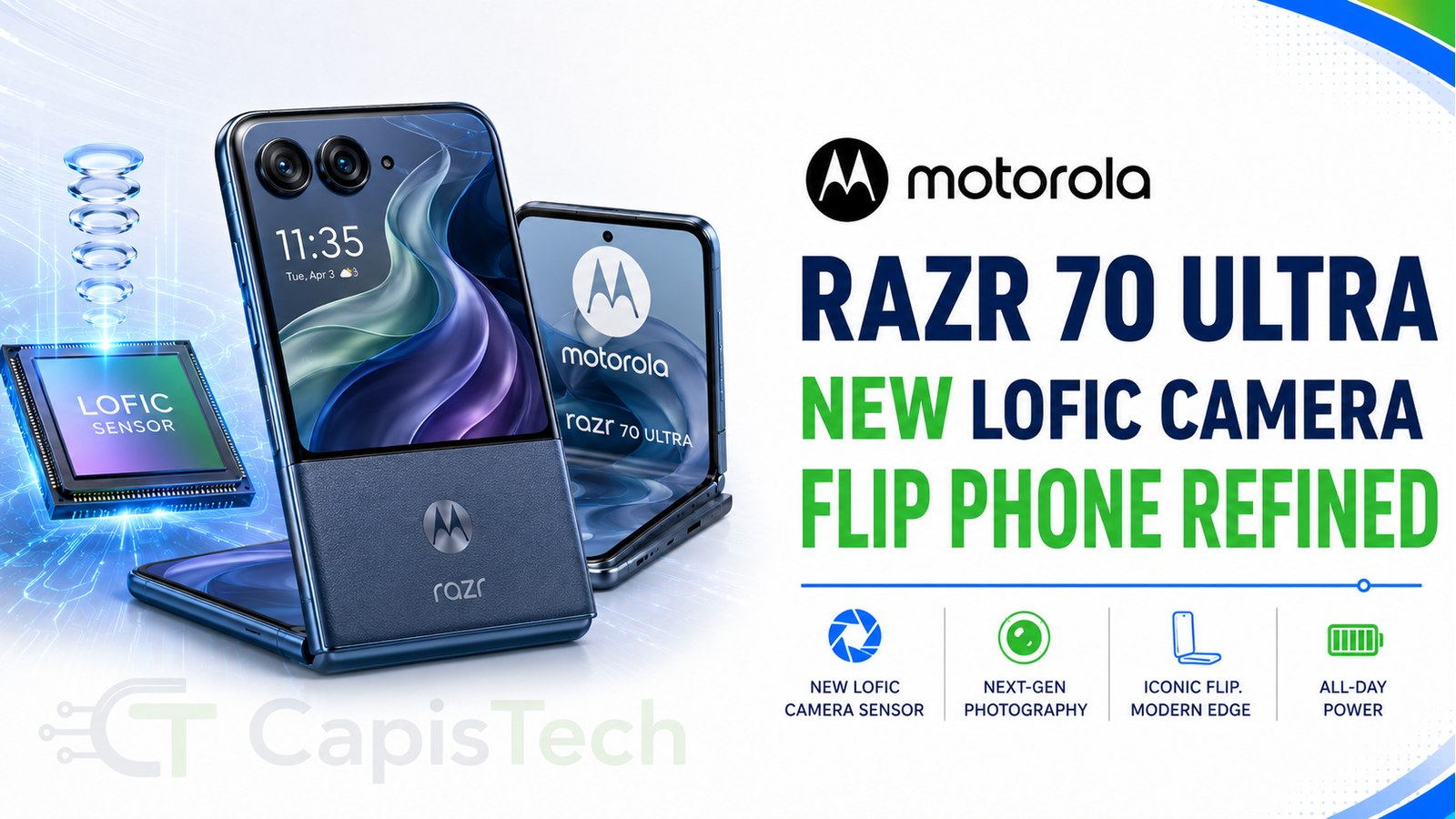Motorola Razr 70 Ultra Refines Flip Phone Formula with New LOFIC Camera Sensor