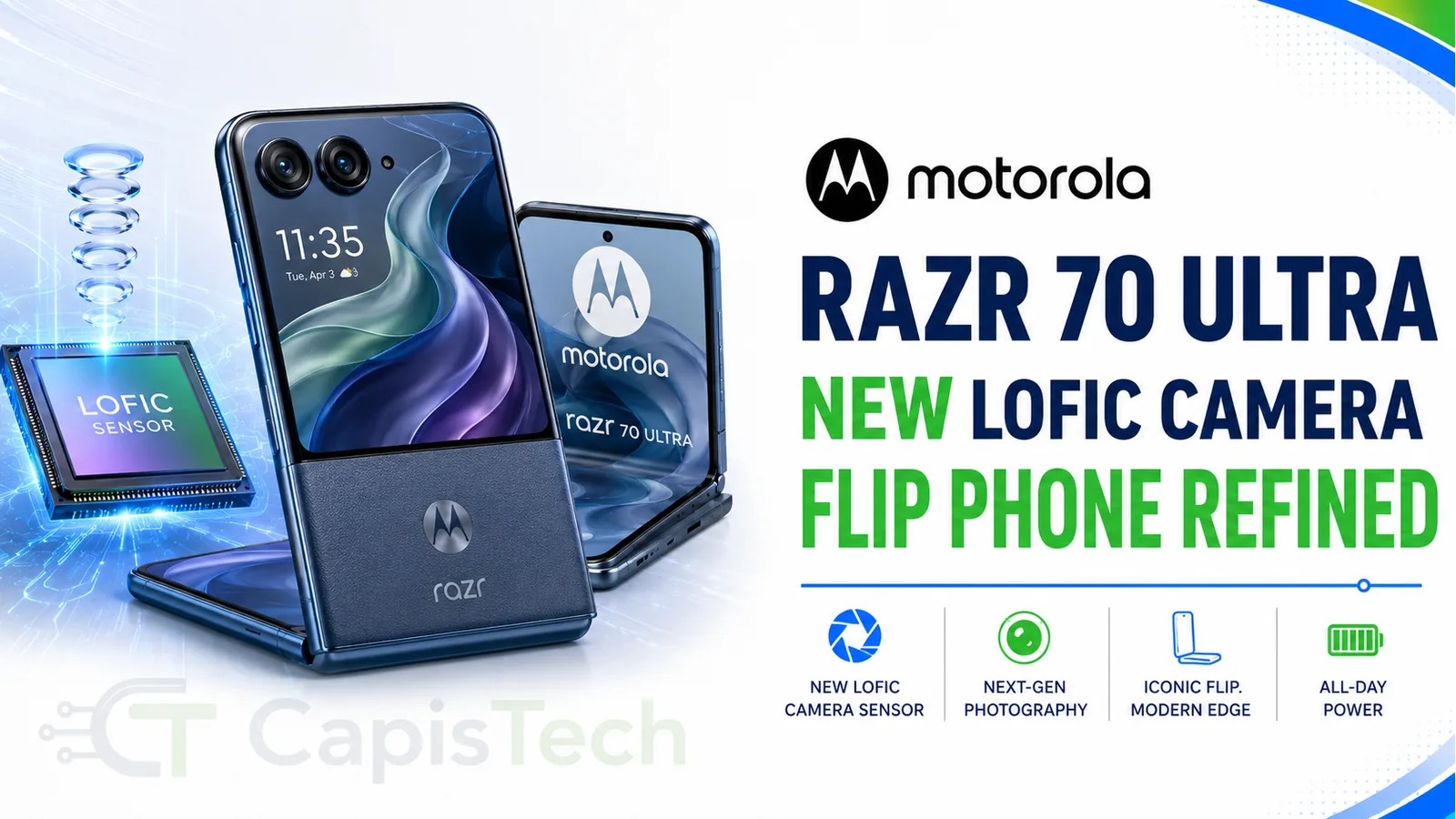 Motorola Razr 70 Ultra Refines Flip Phone Formula with New LOFIC Camera Sensor