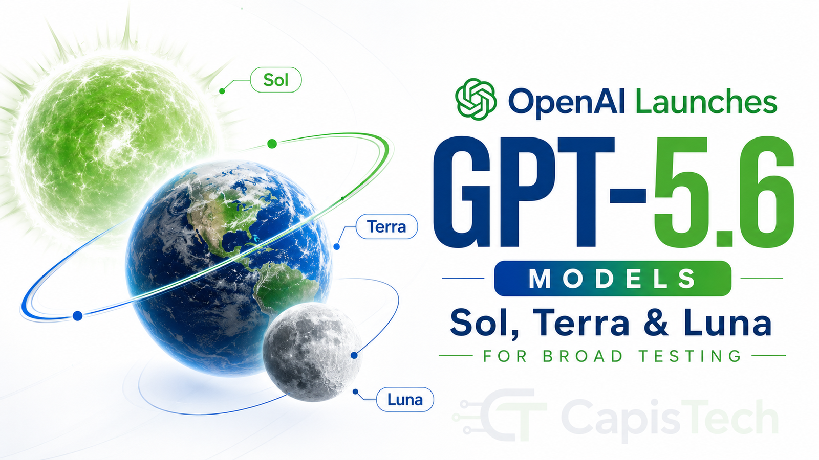 OpenAI Launches GPT-5.6 Models Sol, Terra and Luna for Broad Testing