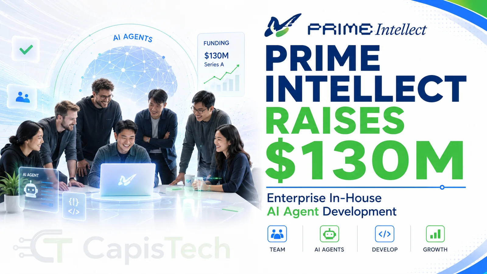 Prime Intellect Raises $130M to Enable Enterprise In-House AI Agent Development