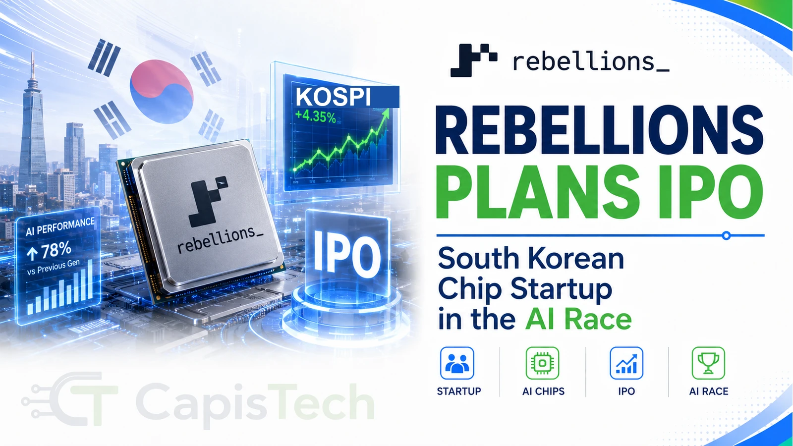 South Korean Chip Startup Rebellions Plans IPO Amid Intensifying AI Race