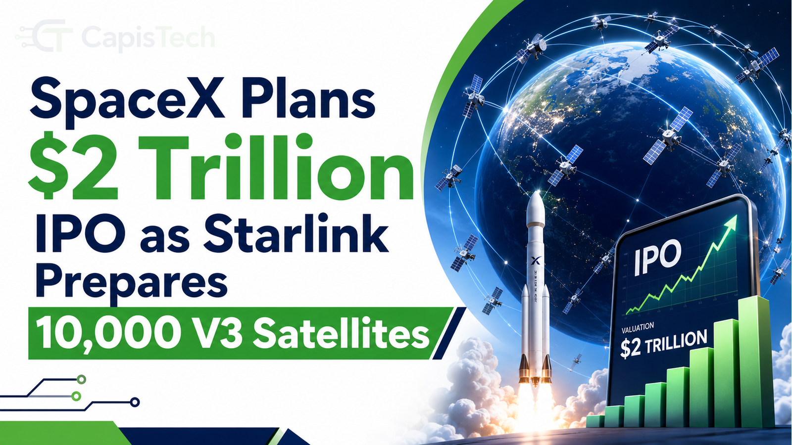 SpaceX Plans $2 Trillion IPO as Starlink Prepares 10,000 V3 Satellites