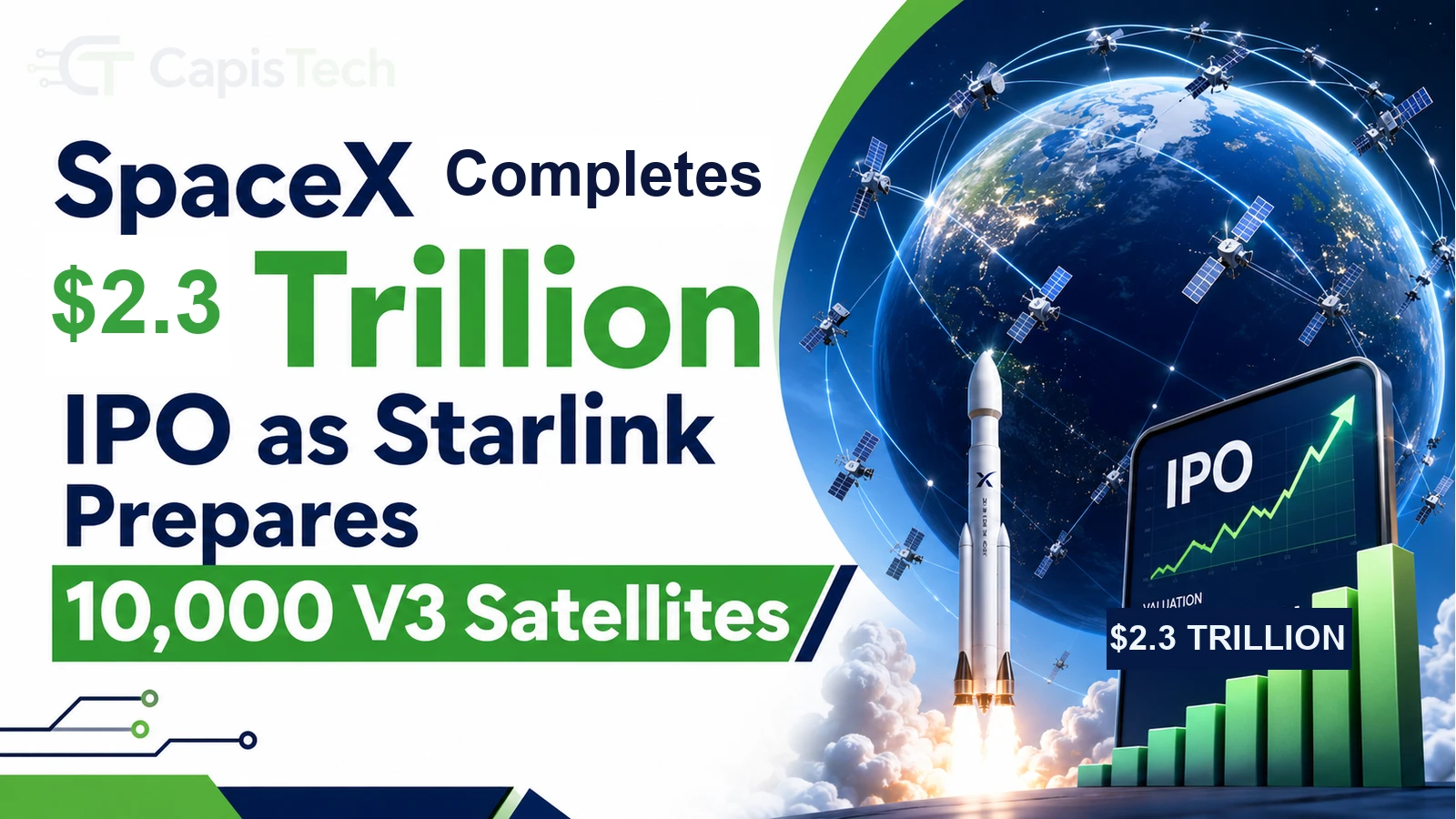 SpaceX Completes $2.3 Trillion IPO as Starlink Prepares V3 Satellites