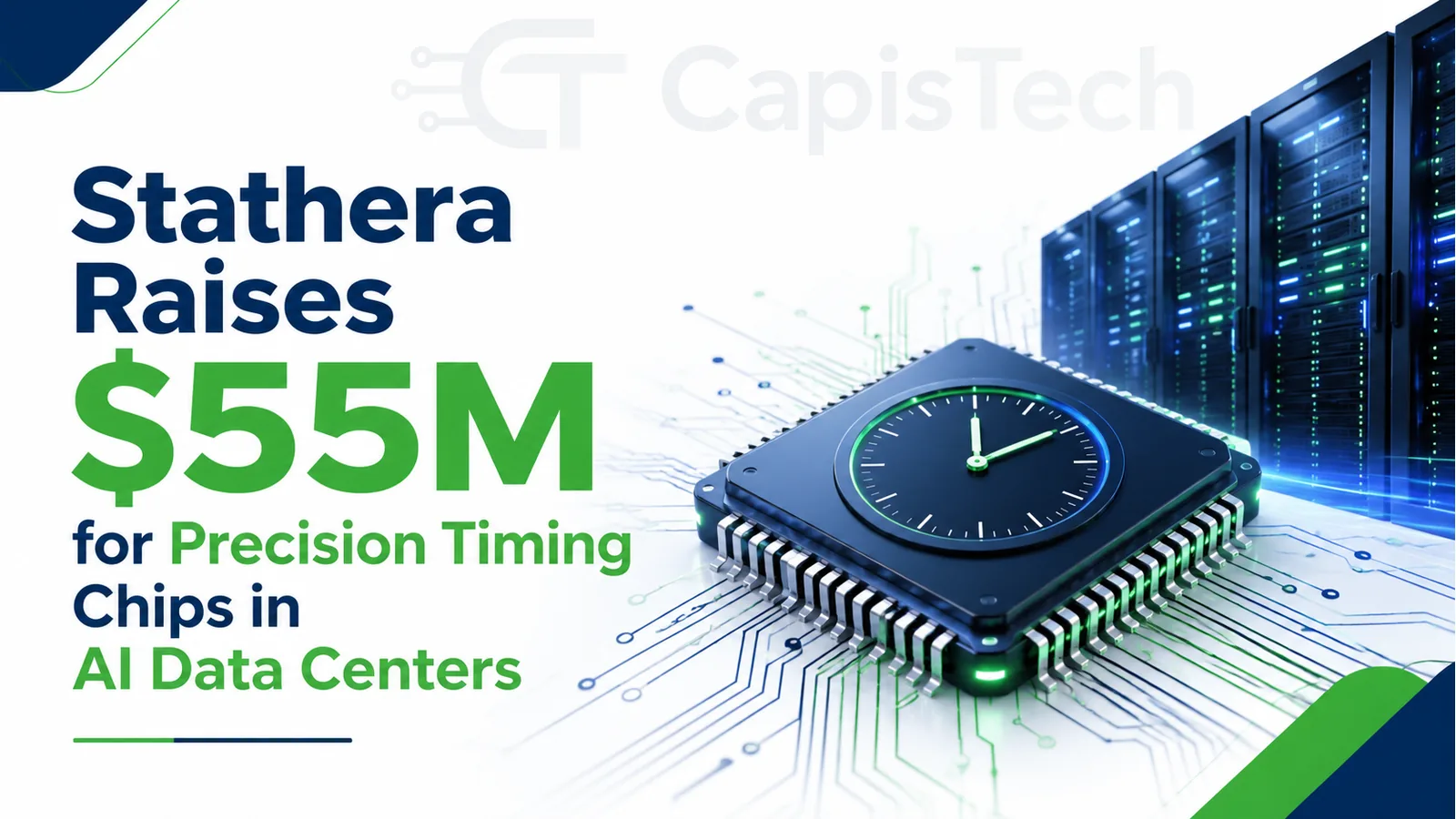 Stathera Raises $55M for Precision Timing Chips in AI Data Centers